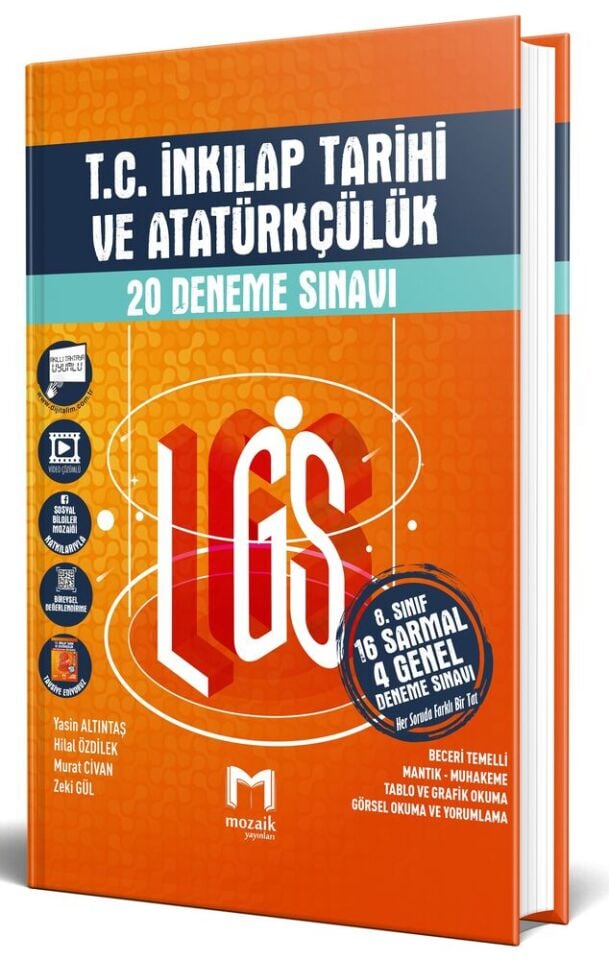 Mozaik Yayınları 8. Sınıf Deneme 20Li İnkılap Tar