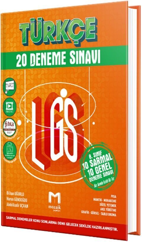 Mozaik Yayınları 8. Sınıf Deneme 20Li Türkçe