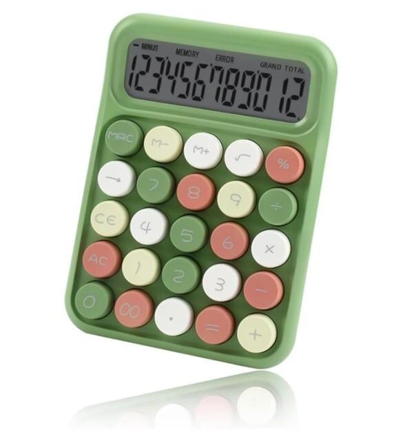 Runzon Renkli Elektronik Hesap Makinesi Yeşil