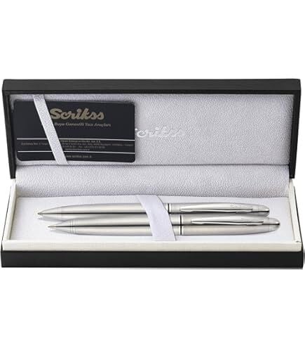 Metropolis 78MS Dolma Kalem & Tükenmez Kalem Takım M Uç Saten Gri