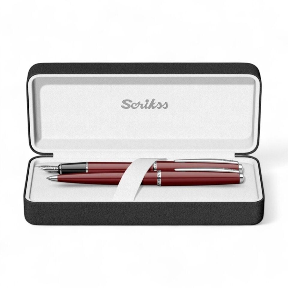 Scrikss 33 Dolmakalem + Tükenmez Takım Bordo