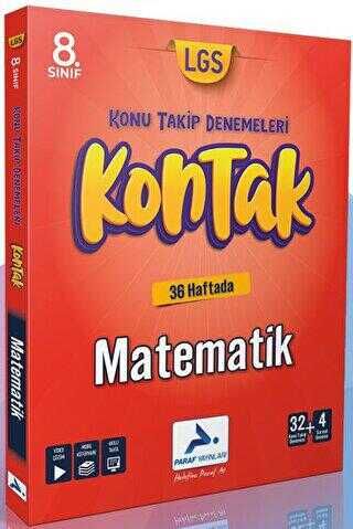 Paraf Yayınları 8. Sınıf Matematik 36 Lı Kontak Deneme (Konu Takip Denemeleri)