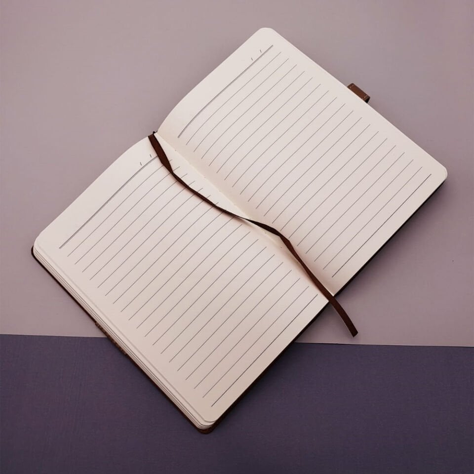 Kutulu Deri Defter Roller Kalem Set