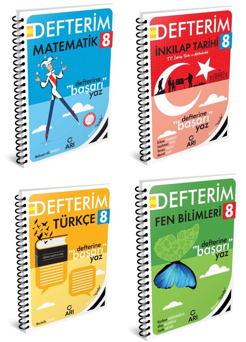 Arı 8.Sınıf Akıllı Defter Seti 4 Kitap