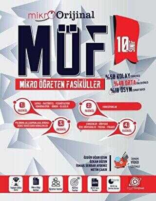 Mikro Orijinal Yayınları 10. Sınıf Möf Set Matematik (Son 5 Adet)