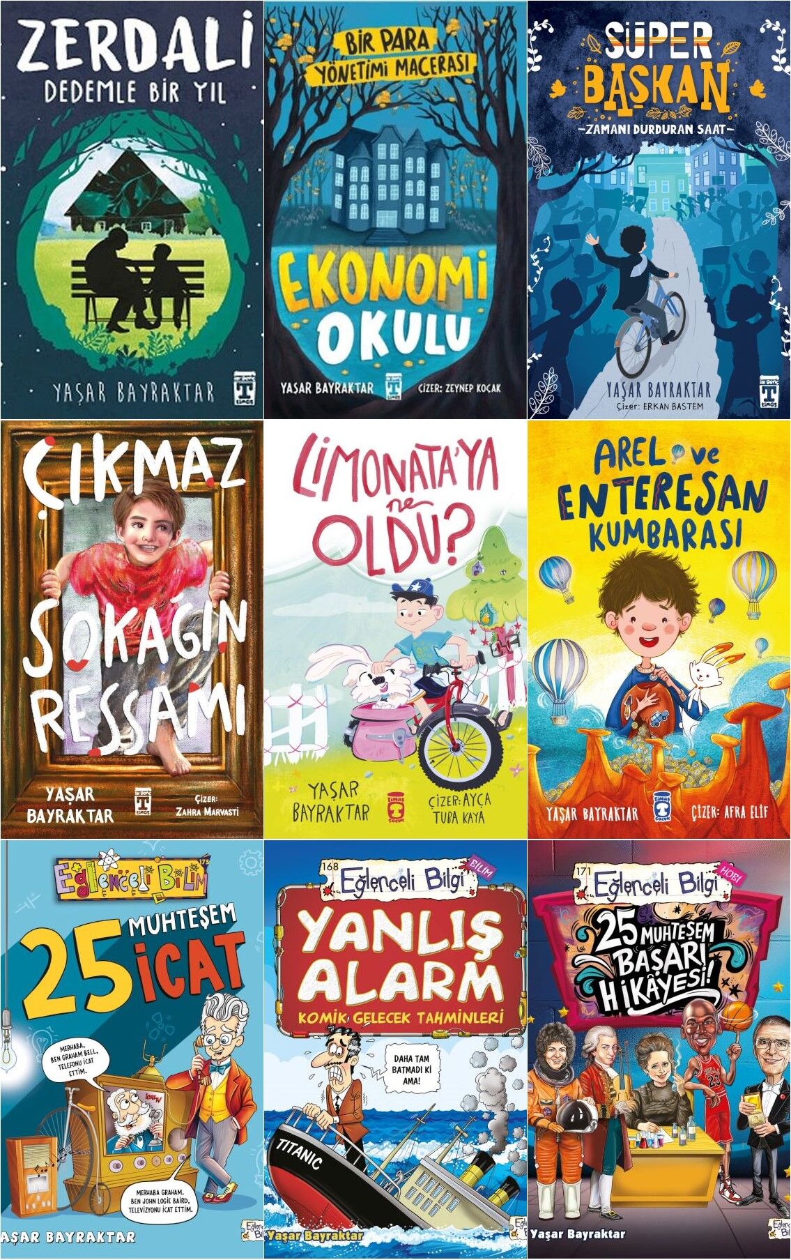 Yaşar Bayraktar Eğlenceli Okuma Seti 9 Kitap