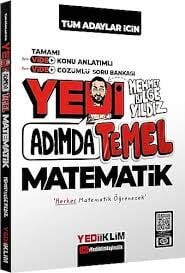 Yediiklim Yayınları Tüm Adaylar için Yedi Adımda Temel Matematik Video Konu Anlatımlı Video Çözümlü Soru Bankası