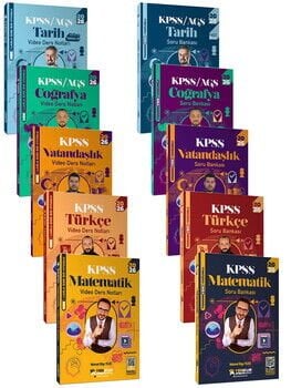 Yediiklim 2026 KPSS Atölye Serisi GY-GK Video Ders Notları ve Soru Bankası Full Set 10 Kitap