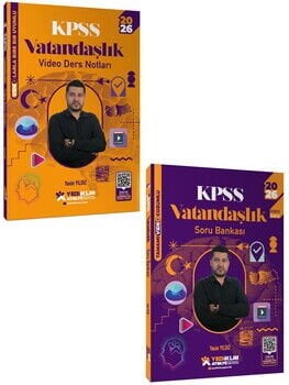 Yediiklim 2026 KPSS Atölye Serisi Genel Kültür Vatandaşlık Video Ders Notu ve Soru Bankası Seti 2 Kitap