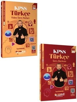 Yediiklim 2026 KPSS Atölye Serisi Genel Yetenek Türkçe Video Ders Notu ve Soru Bankası Seti 2 Kitap