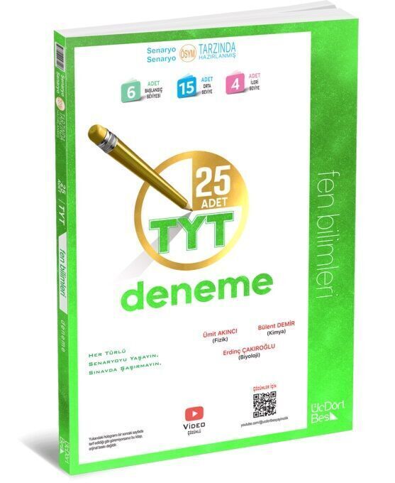 345 Yayınları TYT Fen Bilimleri 25'li Deneme