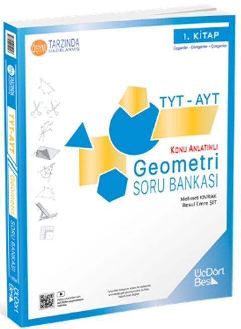 345 Yayınları TYT-AYT Geometri Soru Bankası 1. Kitap