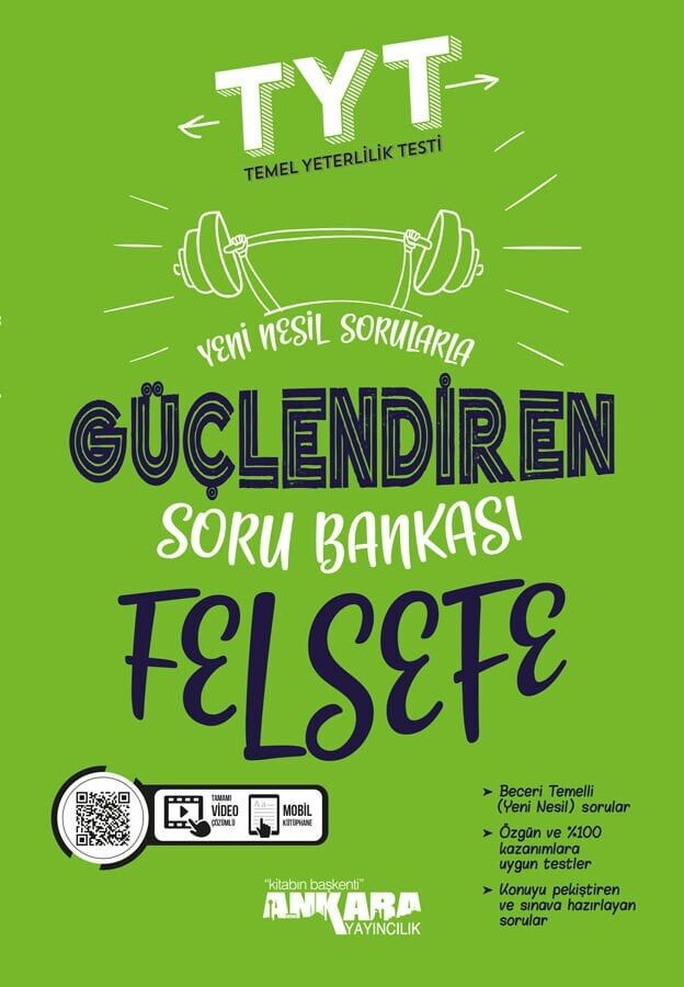 Ankara Yayınları Tyt Felsefe Güçlendiren Soru Bankası