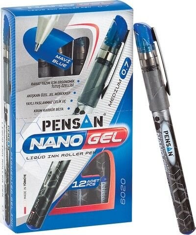 Pensan Nano Jel Roller Kalem 0.7 mm Mavi PAKET