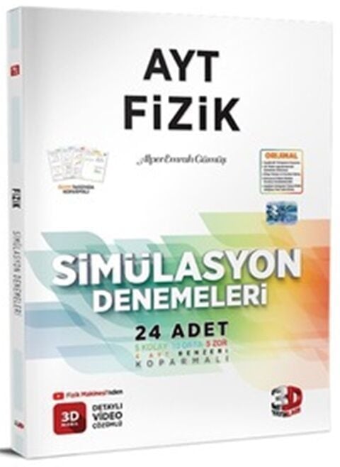3D Yayınları AYT Fizik Deneme Simülasyon