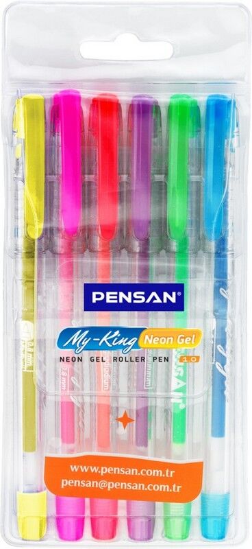 Pensan My-King Neon Jel Kalem 6 lı Set