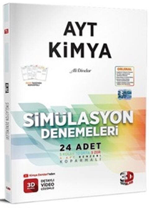 3D Yayınları AYT Kimya Deneme Simülasyon