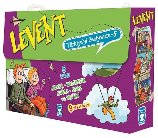 Levent Türkiyeyi Geziyorum 5 Set - (5 Kitap)