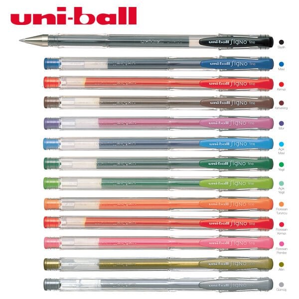 Uniball Signo Fine Jel Kalem 0.7mm Mavi 12 li PAKET