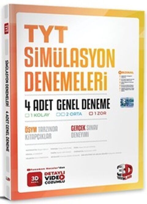 3D Yayınları TYT 4'Lü Simülasyon Deneme