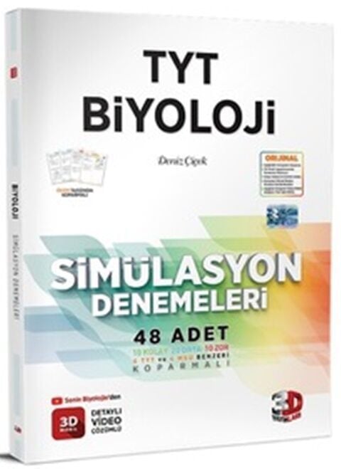 3D Yayınları TYT Biyoloji Deneme Simülasyon
