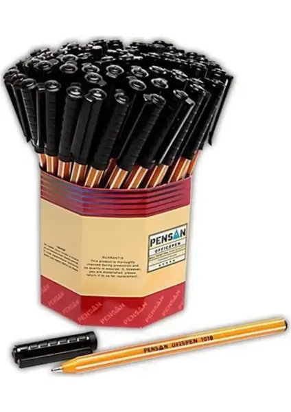 Pensan 1010 Tükenmez Kalem 1 mm Siyah 60lı