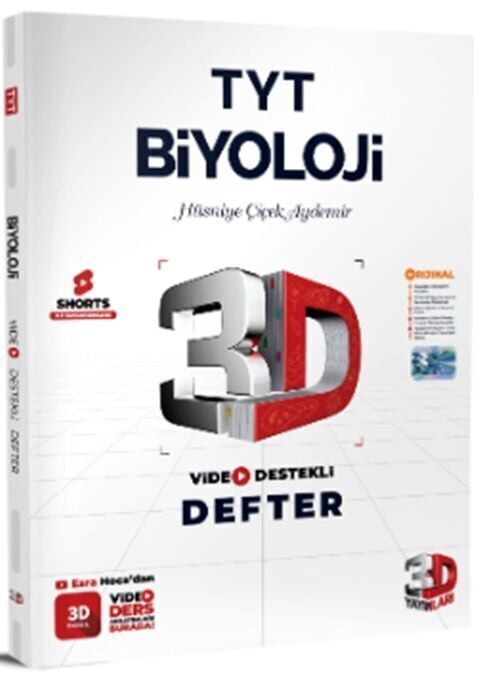 3D Yayınları TYT Biyoloji Video Destekli Defter (VDD)