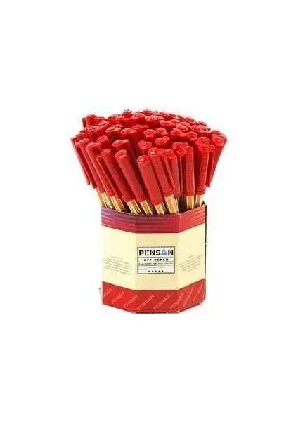 Pensan 1010 Tükenmez Kalem 1 mm Kırmızı 60 lı