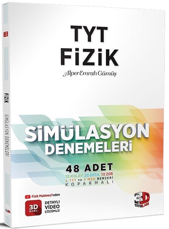3D Yayınları TYT Fizik Deneme Simülasyon