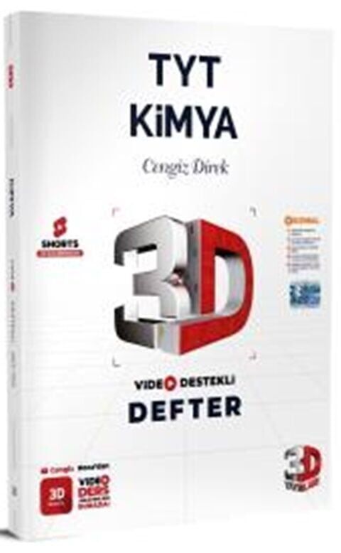 3D Yayınları TYT Kimya Video Destekli Defter (VDD)