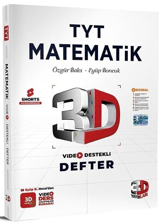 3D Yayınları TYT Matematik Video Destekli Defter (VDD)