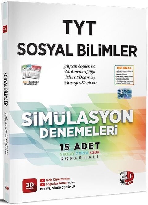 3D Yayınları TYT Sosyal Bilimler Deneme Simülasyon