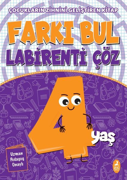 Farkı Bul Labirenti Çöz 4 Yaş Çocukların Zihnini Geliştiren Kitap