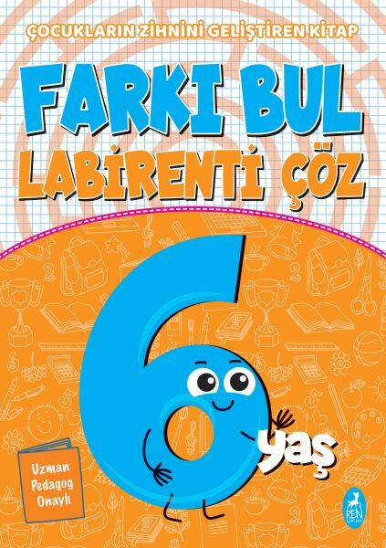 Farkı Bul Labirenti Çöz 6 Yaş Çocukların Zihnini Geliştiren Kitap