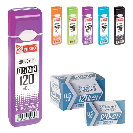 Mİkro Min 2B 60mm 120li Uç 0.7mm M-1260 12 li PAKET