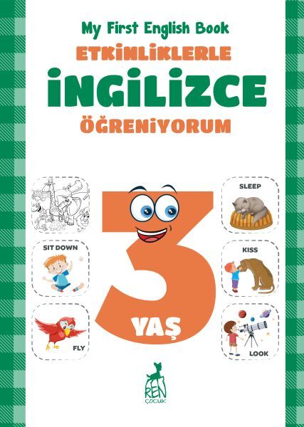 Etkinliklerle İngilizce Öğreniyorum 3 Yaş My First English Book