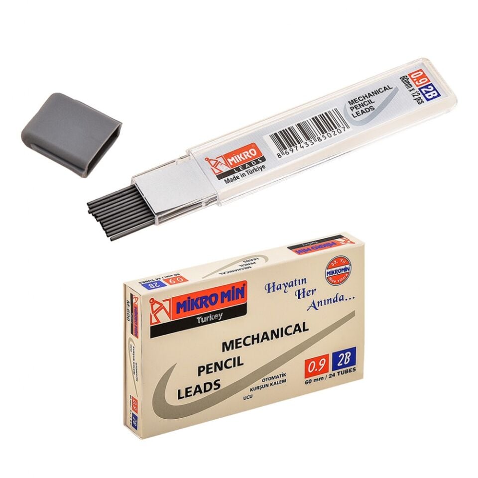 Mikro Min 2B 60mm Mekanik Kısa Uç 0.9mm M-600 / 24 adet