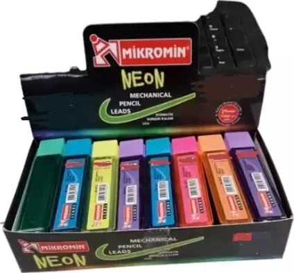Mikro Min 2B 60mm Kısa Uç 0.9mm M-602 Neon PAKET