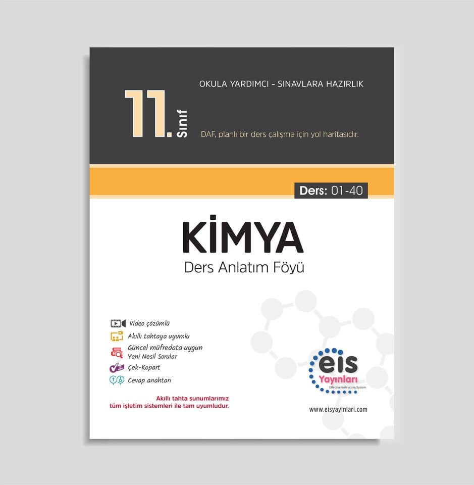 Eis Yayınları 11. Sınıf Kimya Ders Anlatım Föyü