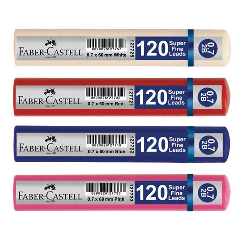 Faber-Castell Min Grip Süper Fine Lead 2B 120 Li 07 uç 60mm / Adet Stoklu Üründür