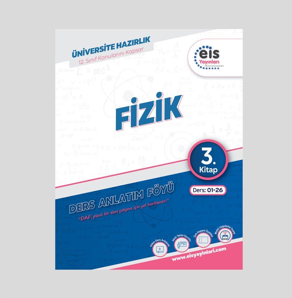 Eis Yayınları Fizik Ders Anlatım Föyü 3. Kitap - YKS Mavi Set