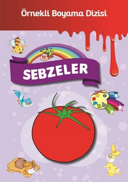 Örnekli Boyama Sebzeler