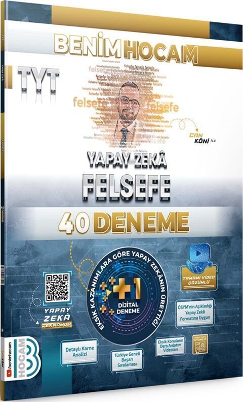 Benim Hocam TYT Yapay Zekâ Felsefe 40 Deneme
