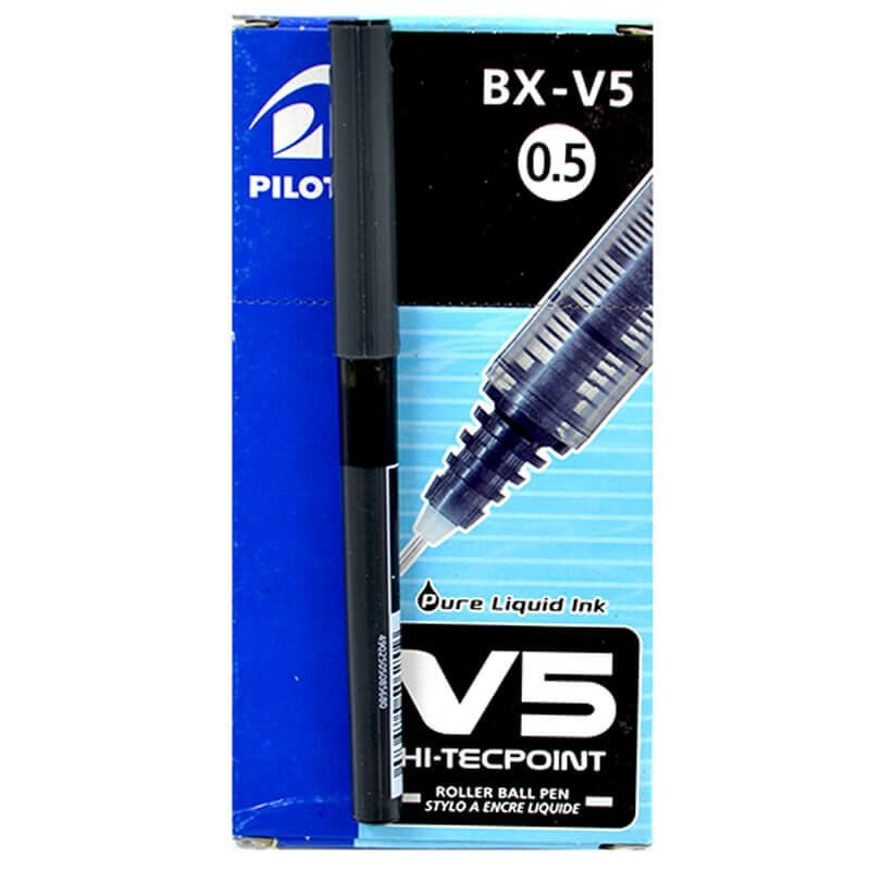 PILOT V5 İĞNE UÇ ROLLER KALEM 05MM SİYAH ( 12 li Kutu )