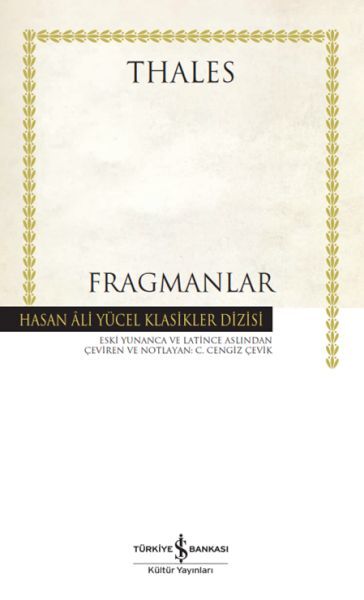 FRAGMANLAR - THALES (CİLTLİ)