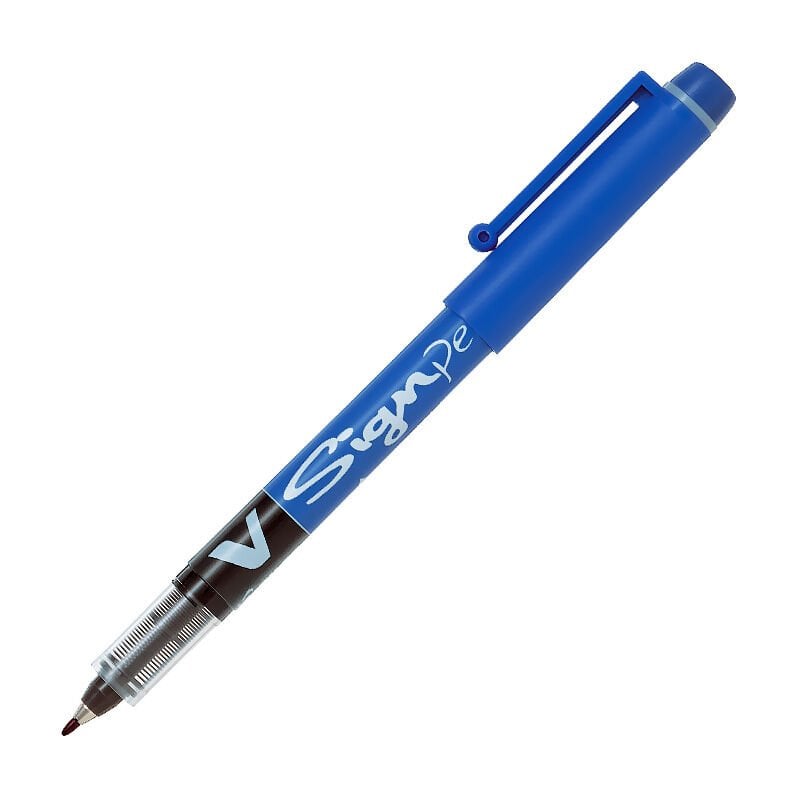 PILOT V-SIGNPEN İMZA KALEMİ MAVİ ( 12 li Kutu )