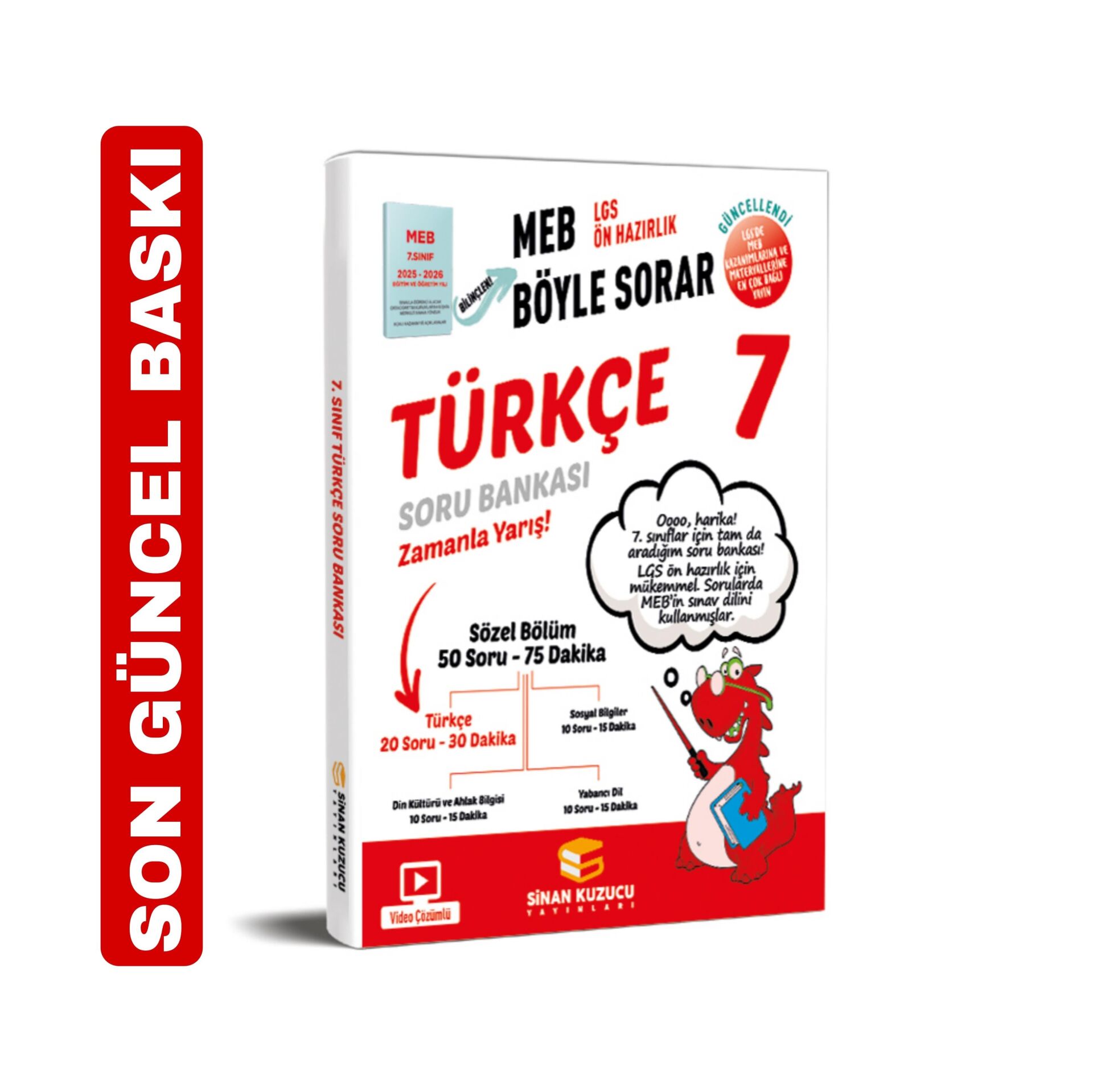 7. SINIF TÜRKÇE SORU BANKASI MEB BÖYLE SORAR SİNAN KUZUCU