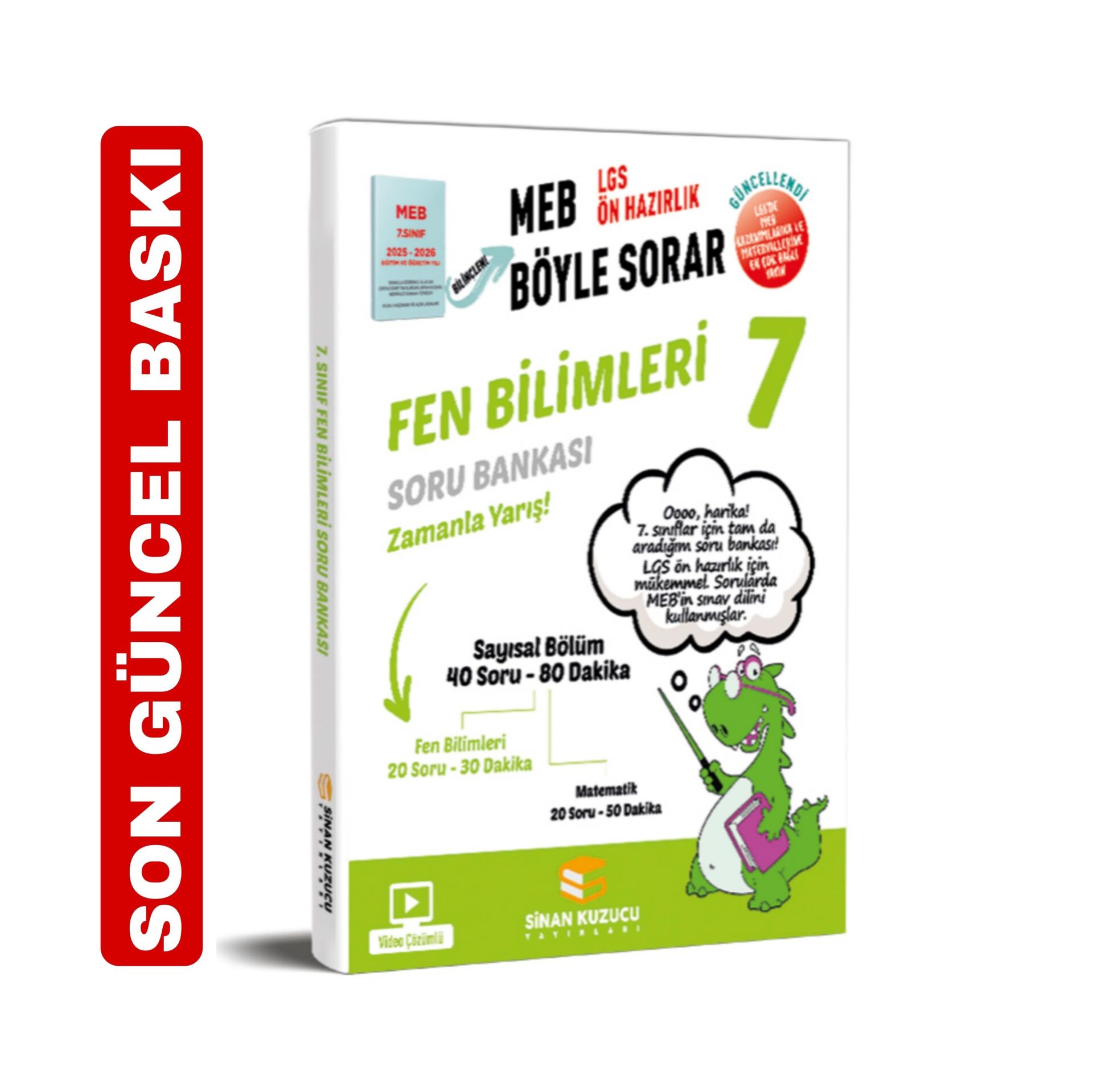 7. SINIF FEN BİLİMLERİ SORU BANKASI MEB BÖYLE SORAR SİNAN KUZUCU