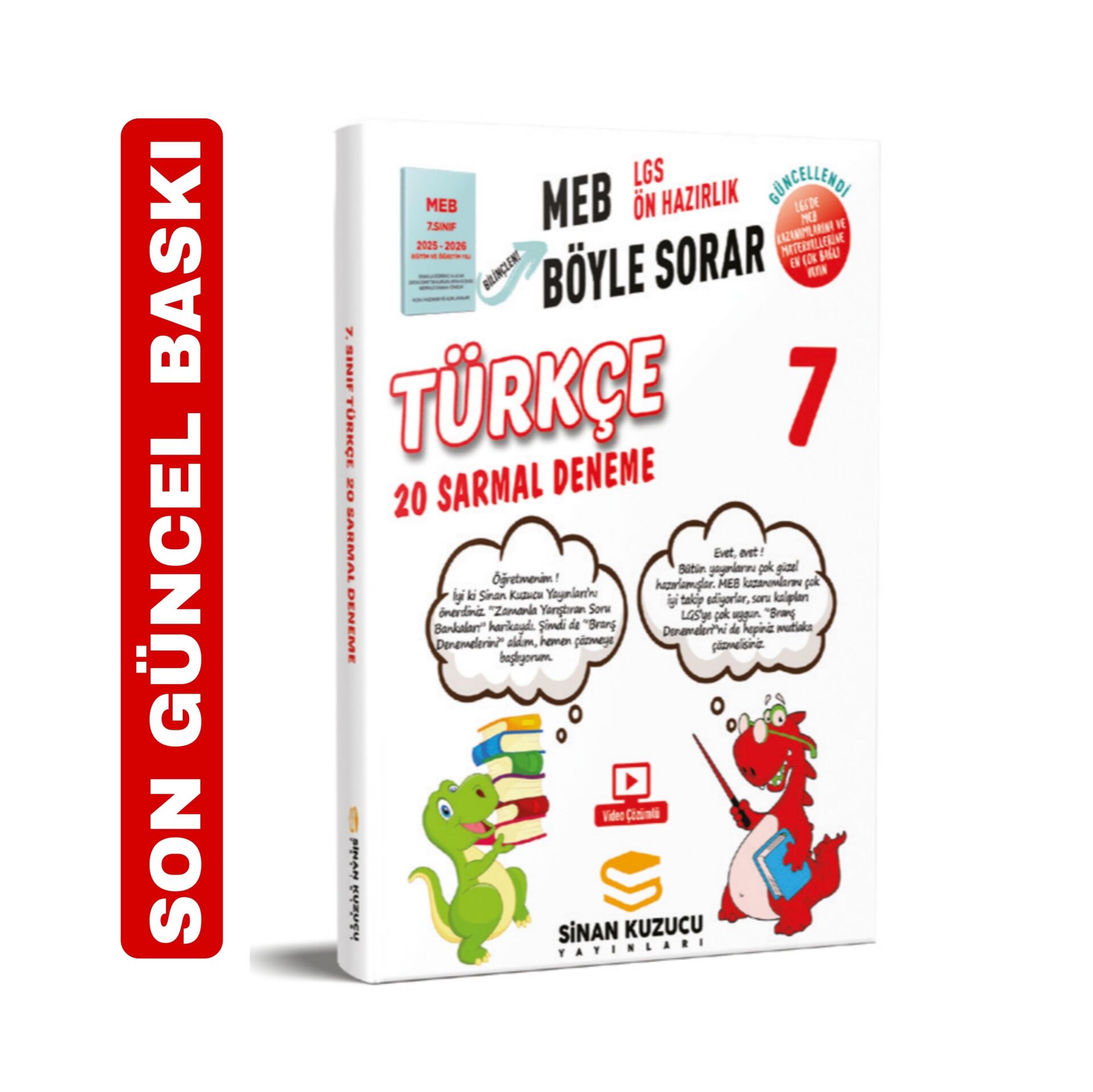 7. SINIF TÜRKÇE 20'Lİ SARMAL BRANŞ DENEMESİ MEB BÖYLE SORAR SİNAN KUZUCU
