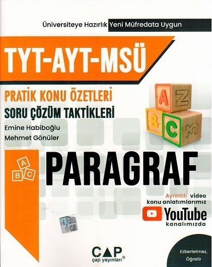 Çap Yayınları Türkçe Msü Paragraf